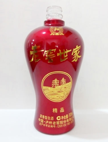 贵州老窖世家玻璃酒瓶