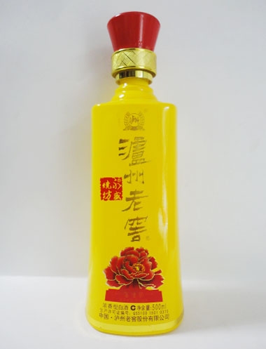 广东泸州老窖玻璃烤花瓶