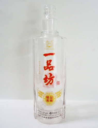 贵州一品坊烤花玻璃酒瓶